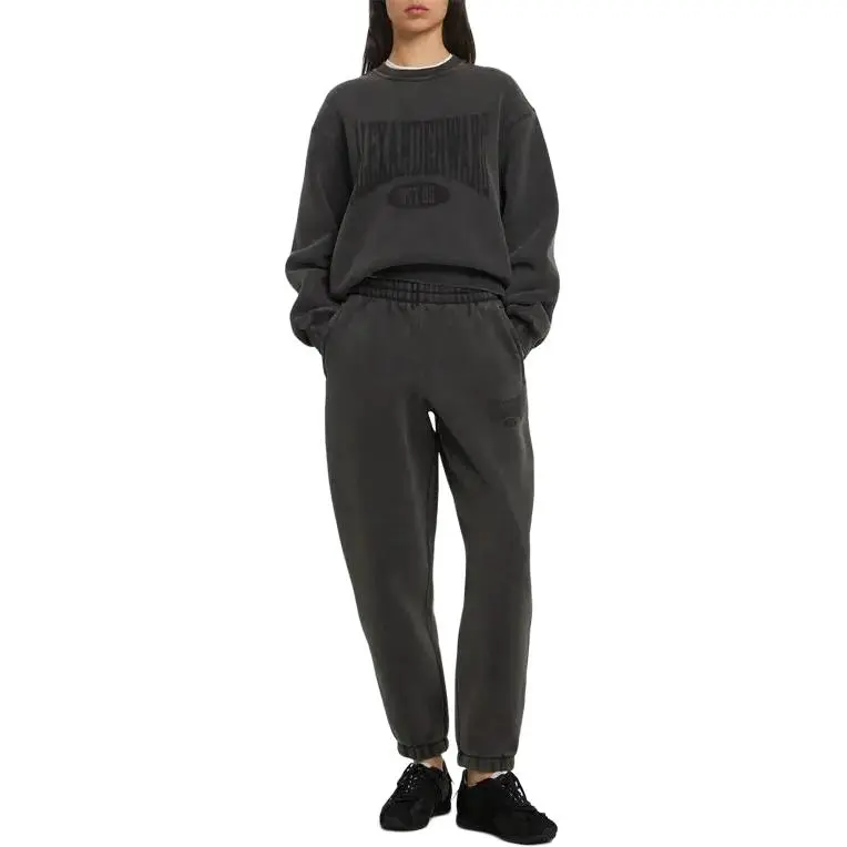 T By Alexander Wang Graphic Sweatpants Black-3