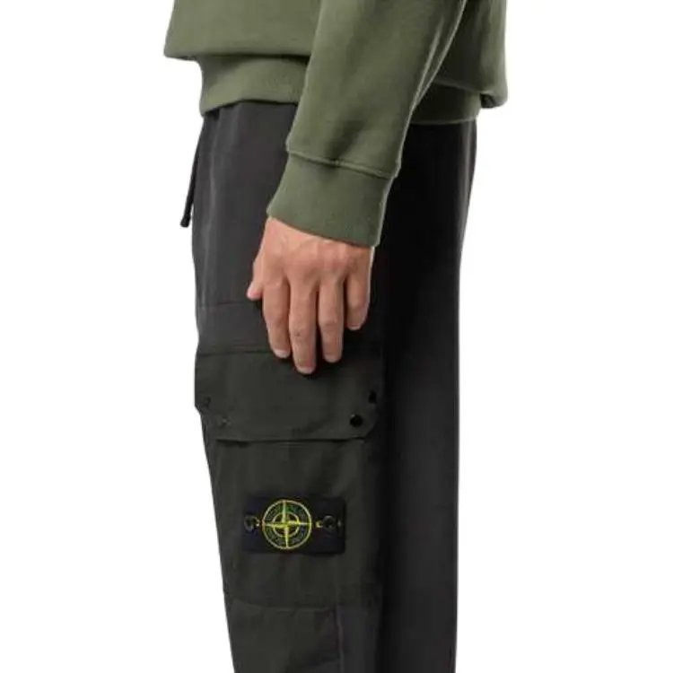 STONE ISLAND Logo Patch Cargo Jogging Pants-4