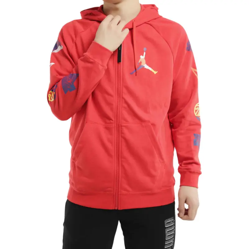Jordan RIVALS LOOPBACK FZ Jacket Men's Red-2
