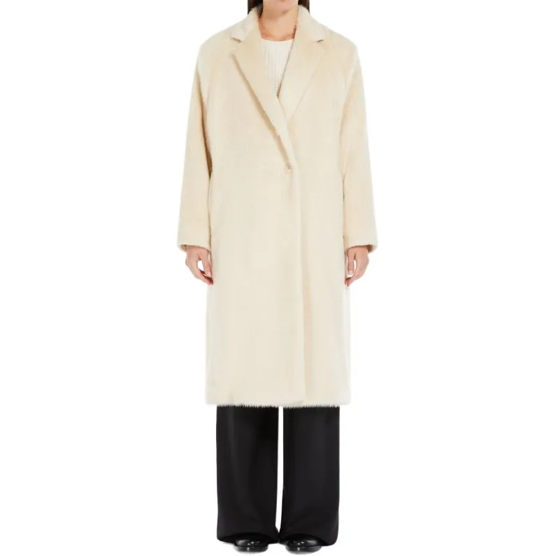 MaxMara Studio Max Mara Xavier Single Breasted Straight Hem Coat-1