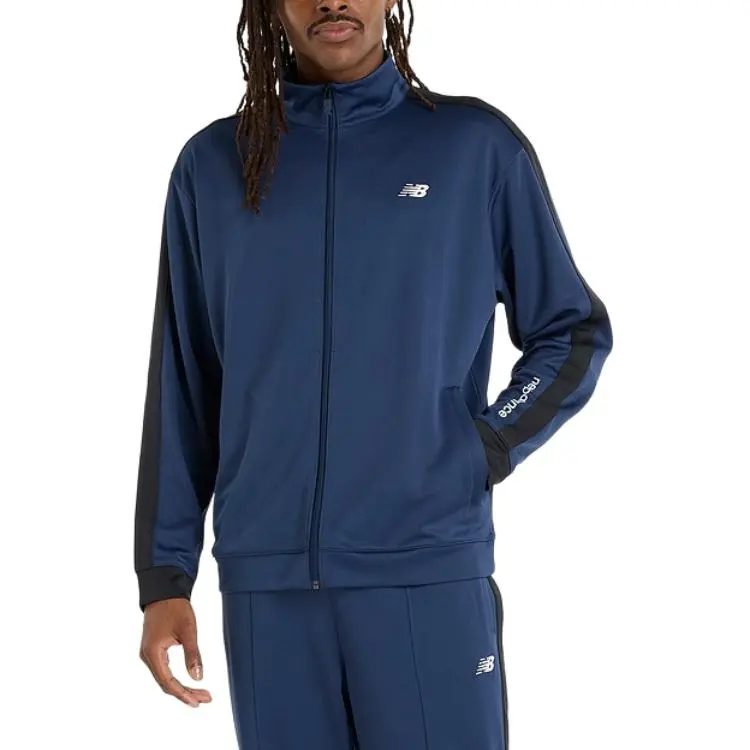 New Balance SS25 Knit Track Jacket Unisex Marine Blue-2