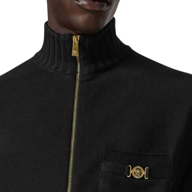 VERSACE Medusa Zipped Cardigan-4