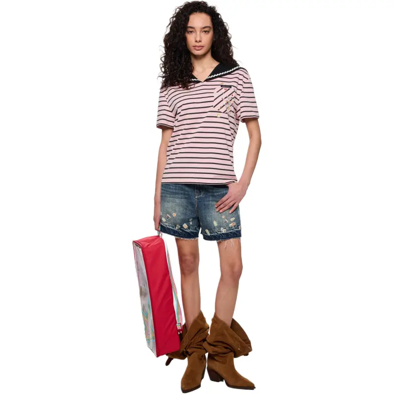 Alexia Sandra T Shirts Women's Pink-2