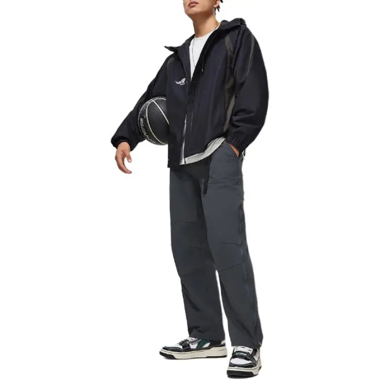 LiNing Badfive Windproof Windbreaker Jacket Men's Black-5