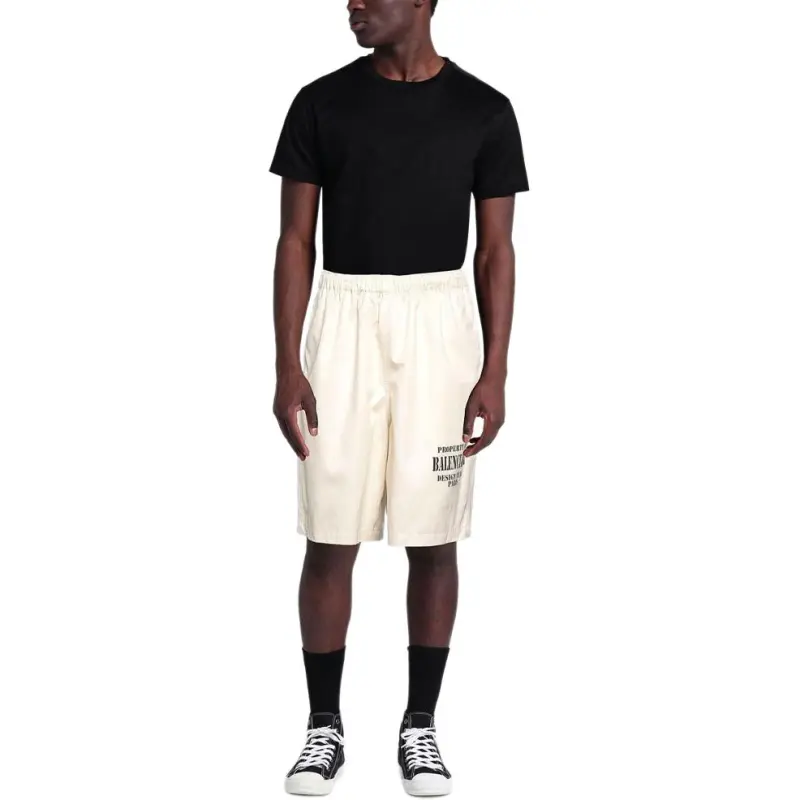 Balenciaga Casual Shorts Men White-2