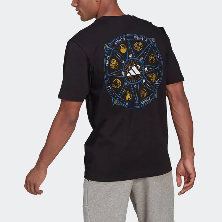 Adidas T Shirts Men Black-2