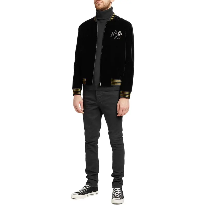 SAINT LAURENT Jackets Coats Men's Black-4