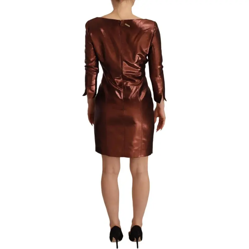 GIANFRANCO FERRE Long-Sleeved Dresses Women's Bronze-1