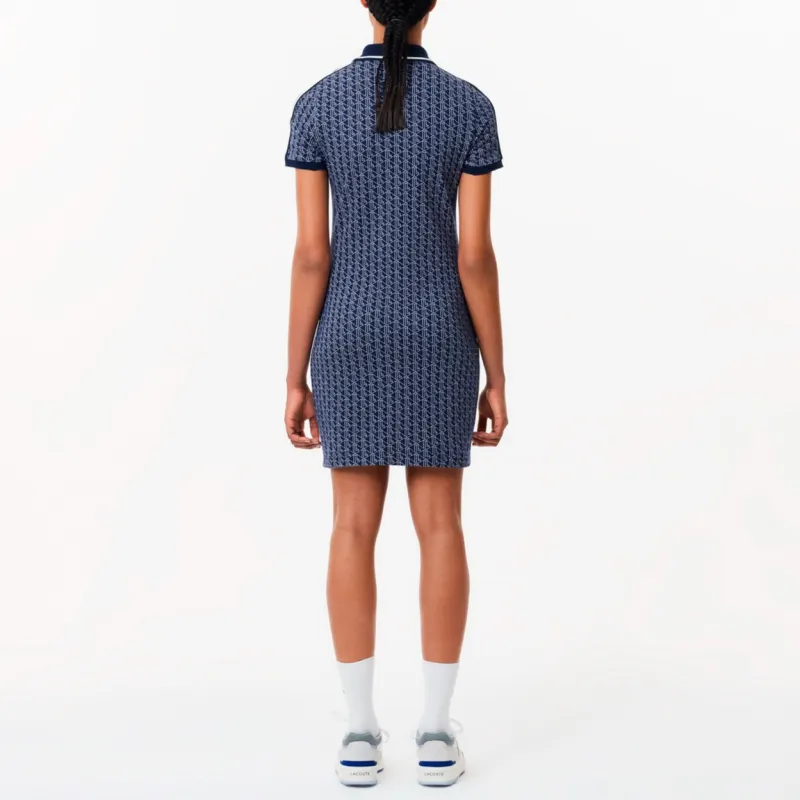 LACOSTE Monogram jacquard Cotton Minidress-2