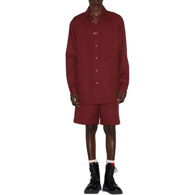 GUCCI Shirts Men Red-1