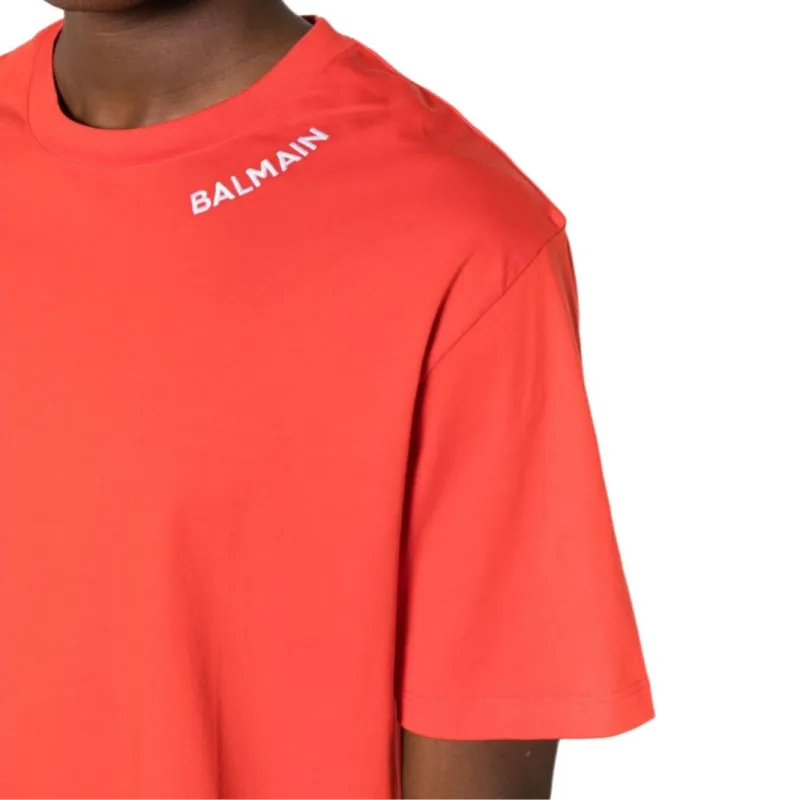 BALMAIN T-Shirts Men Red-5