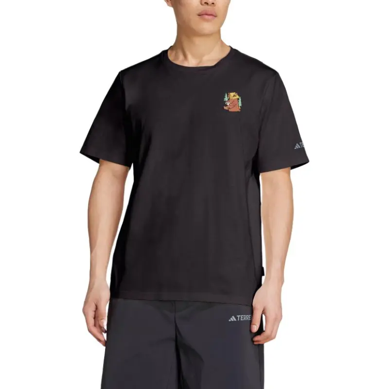Adidas Terre POLYGIENE GRAPHIC T Shirt Unisex Black-4