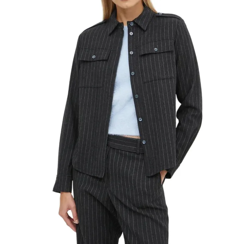 MICHAEL KORS FW24 Shirt Women's Charcoal Gray-3