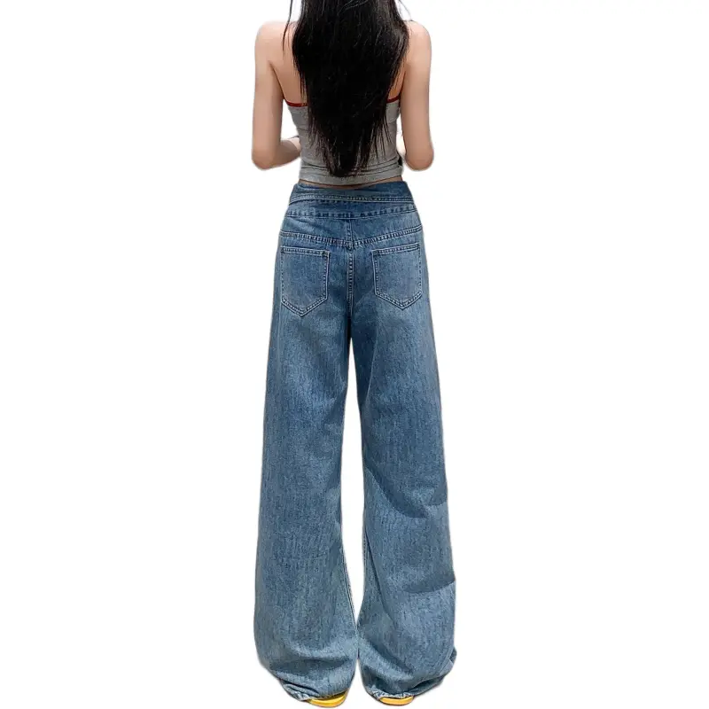 Wen Shan Jeans Women's Vintage Blue-1