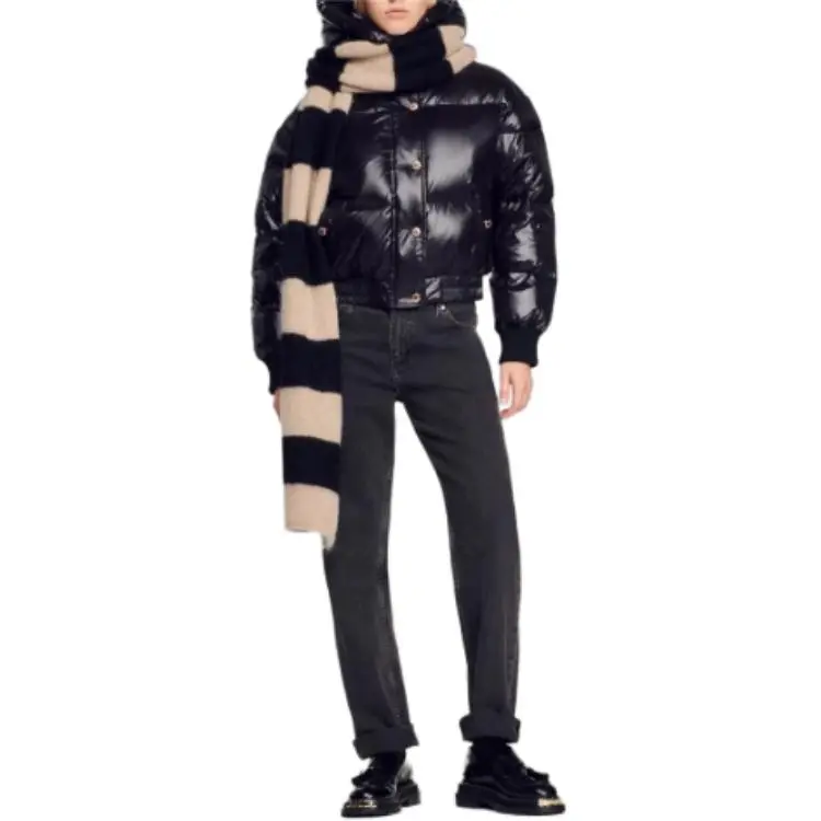 Sandro FW22 Down Jacket Women's Black-4