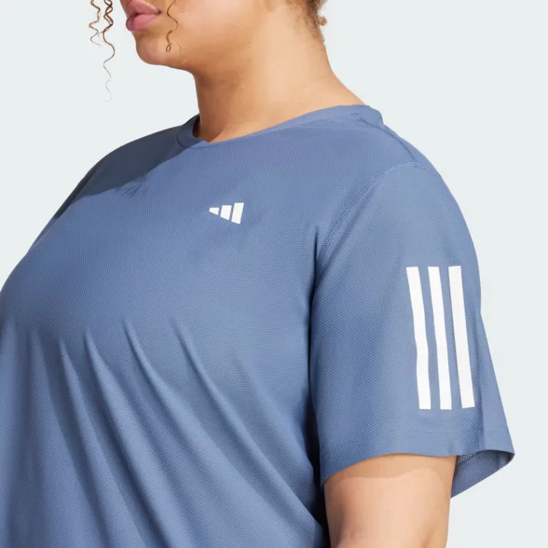 Adidas Free Shipping With AdiClub Own The Run Tee Plus Size-3