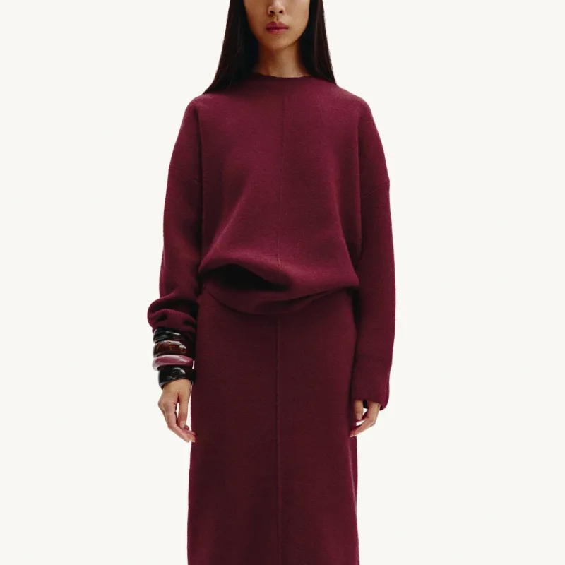 ZARA Sweaters Women's Burgundy-2