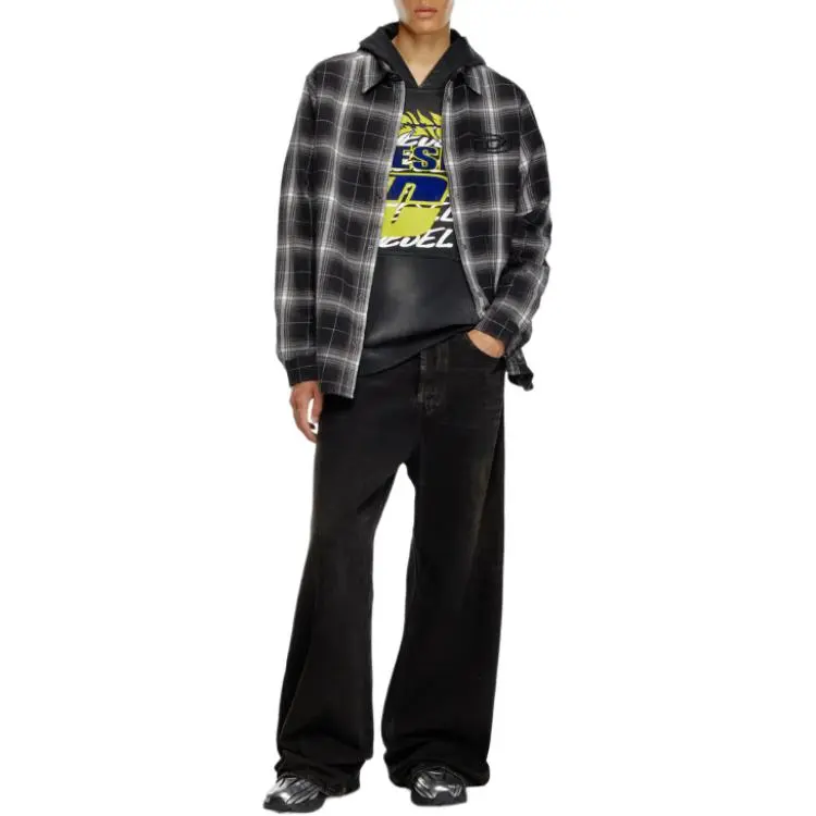 DIESEL S Simply A Checked Flannel Shirt-3