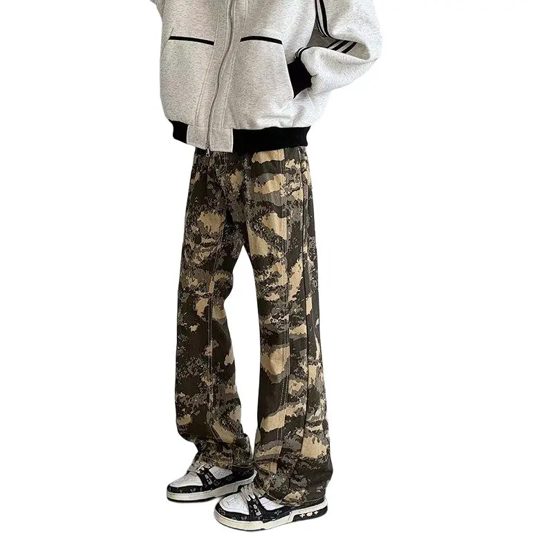 Concubine Zhu Jeans Unisex Camouflage-1