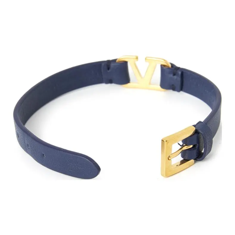 Valentino Cow Leather Belts Women's Blue -2