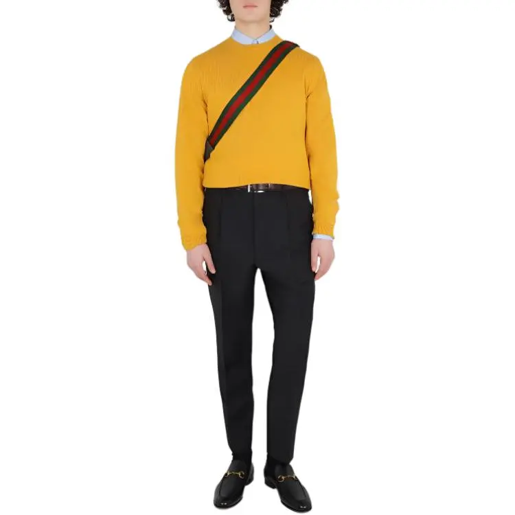 GUCCI Horsebit Knitted Crewneck Jumper-2