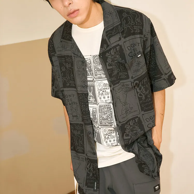 Vans Daniel Johnston Shirt Men's Black-3