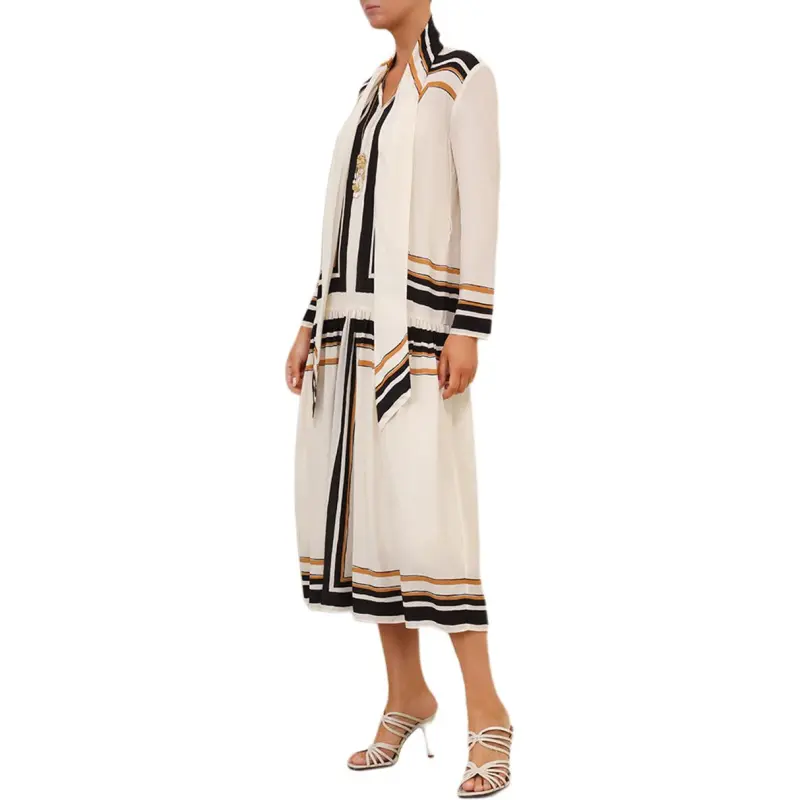 Zimmermann Pussy bow Collar Midi Dress-5