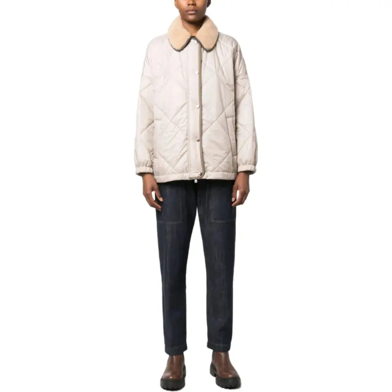 Brunello Cucinelli Jackets & Coats Women's Light Umber-2