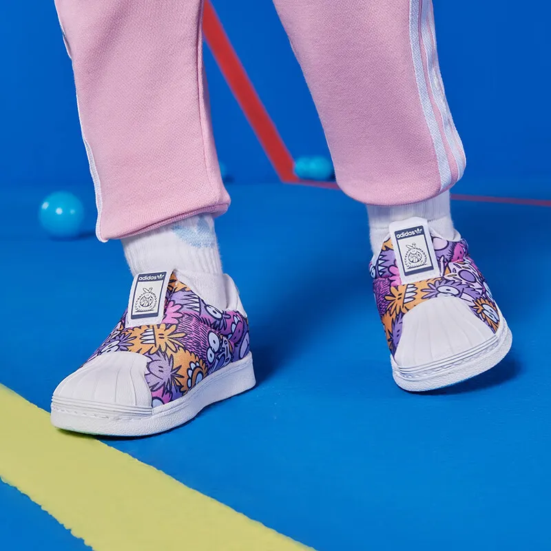 Adidas Originals Superstar Collection 360 I Low Top Toddler Shoes Purple Infant And Toddler-2