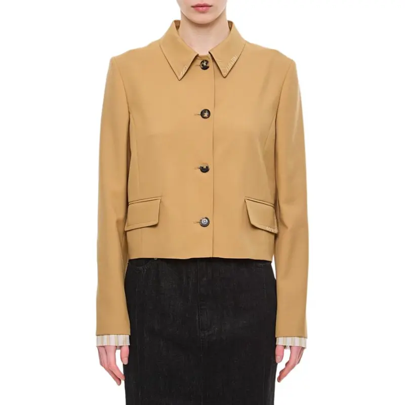 MARNI Single Breasted Cropped Blazer-3