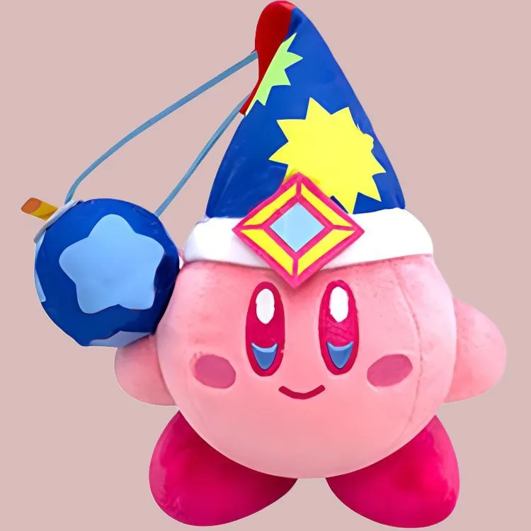 Kirby Limited Mini Charm Hooded Hats & Caps Style Pink Dolls Plush Doll 13.5cm Height-3