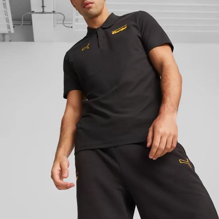 PUMA Porsche Legacy Polo Shirts Men Black-3