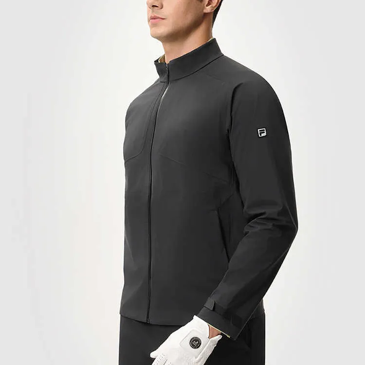 FILA Woven Coat Men's Pitch Black-4