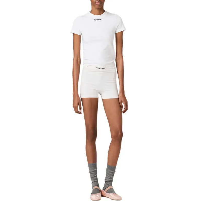 MIU MIU Regular T Shirt Women's White-1