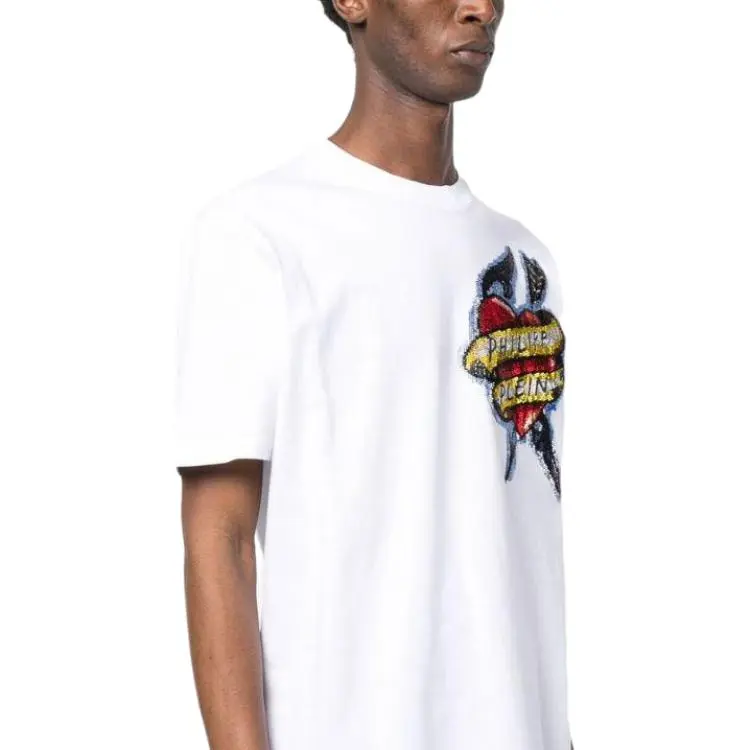 PHILIPP PLEIN Tattoo print T shirt-4