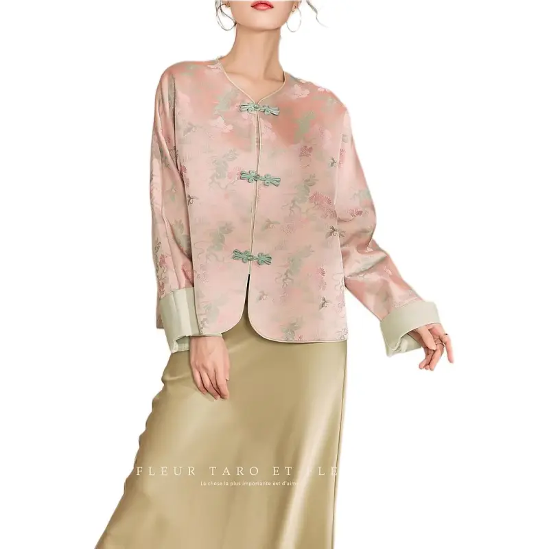 QIAOYUHUAZUN Jackets Coats Women's Pink-5