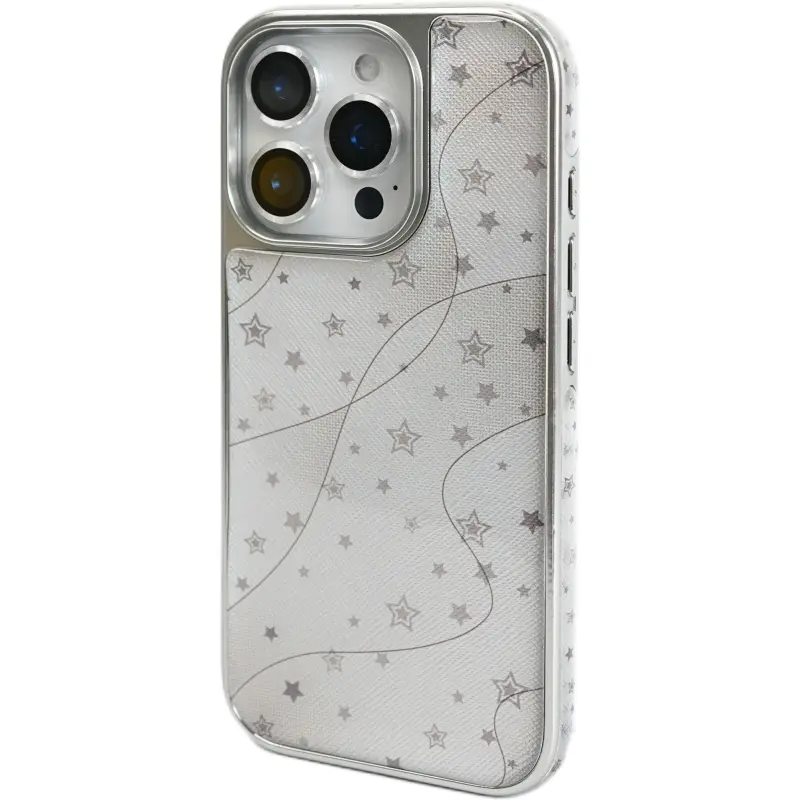 Wei Xin Acrylic Material Laser Line Stars Phone Cases Compatible With IPhone 16/15 Pro Max/Apple 13/14 Pro/Max-2