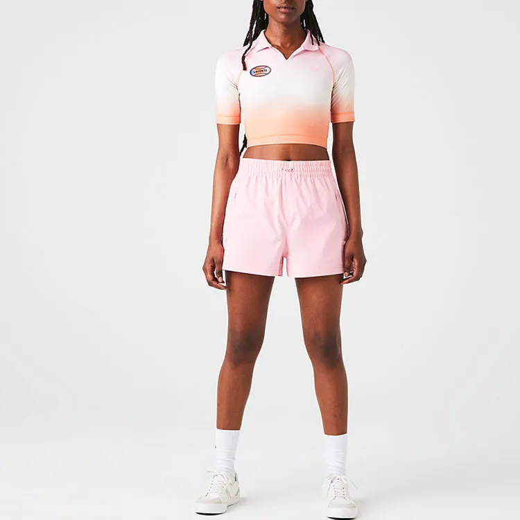 LACOSTE Polo Shirt Women's Pink-4