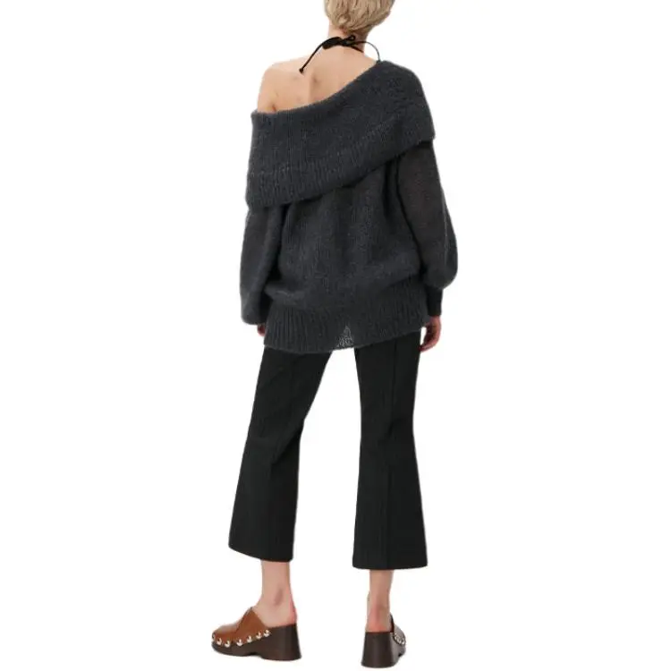 GANNI Sweaters Women's Gray-5