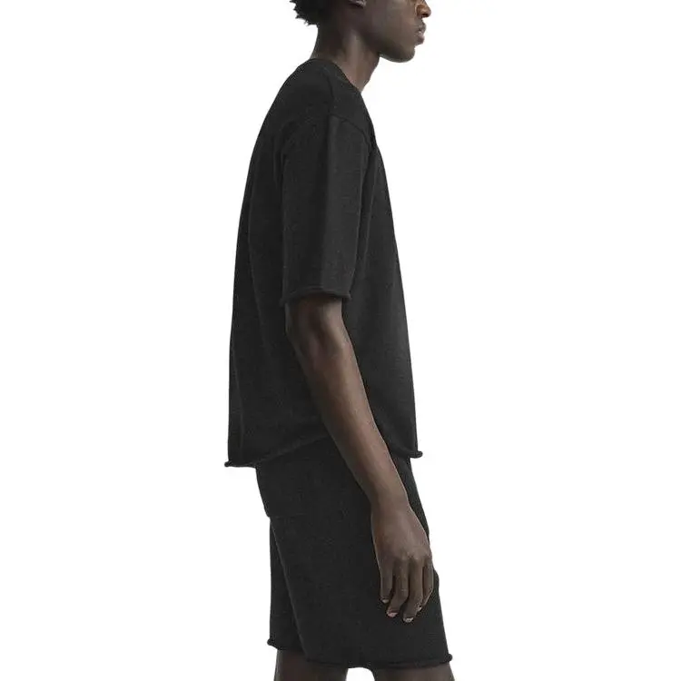 ZARA T Shirts Men Black-2