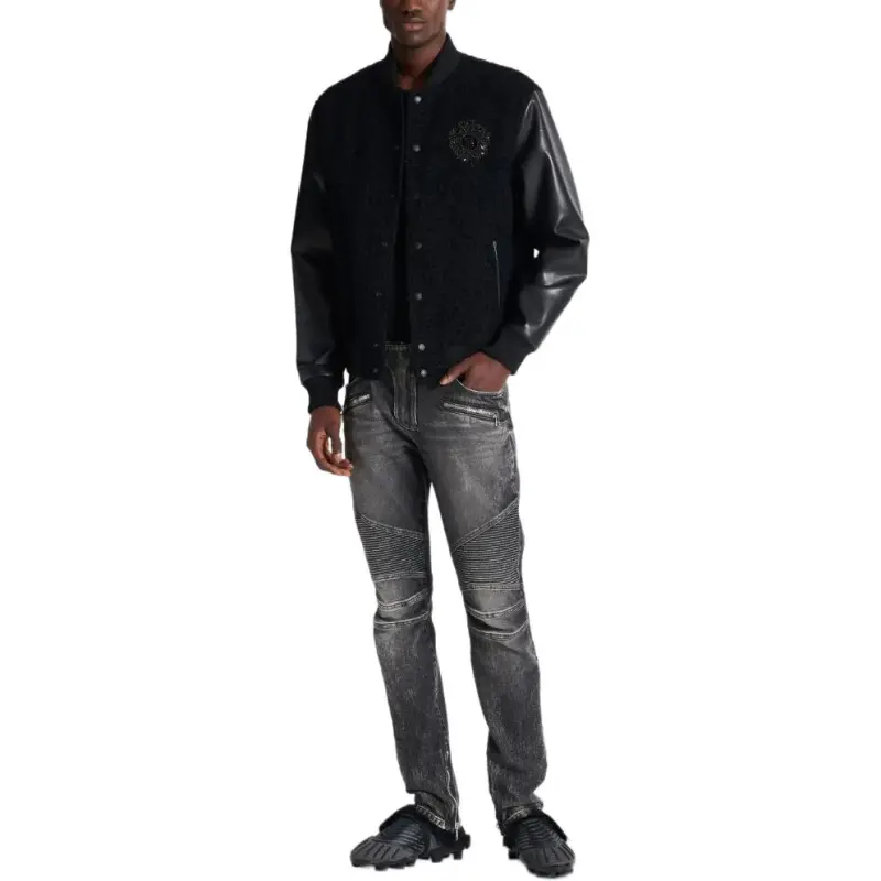 BALMAIN SS25 Jeans Men's Black Gray-1