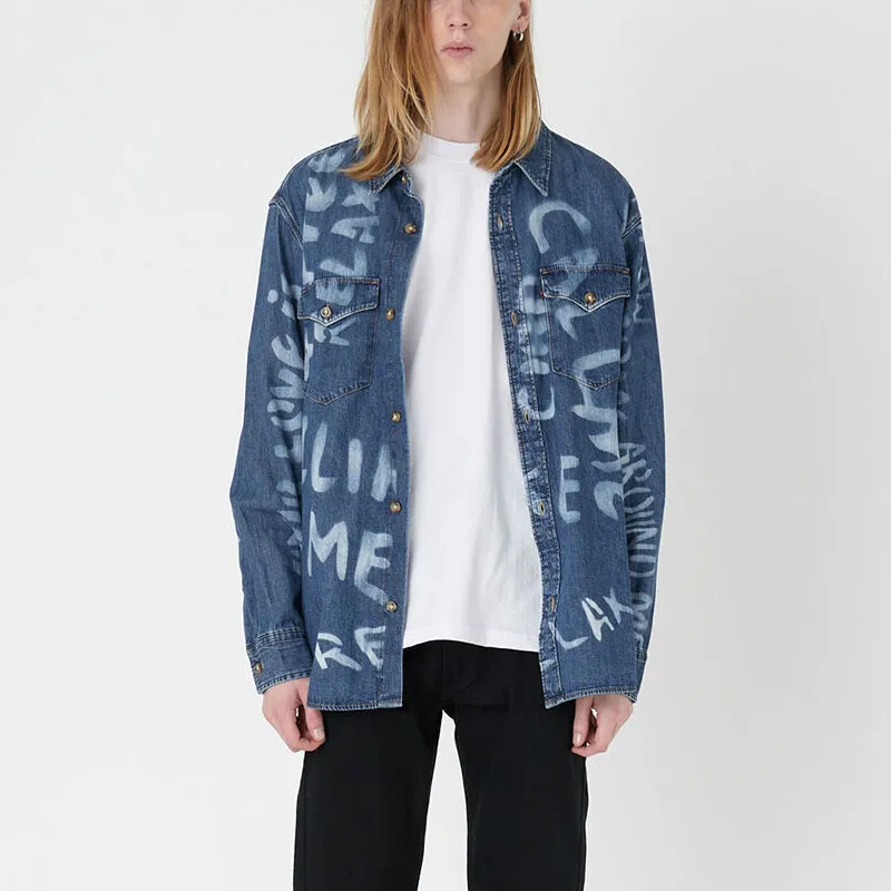 Levis Shirts Men Indigo Blue-3