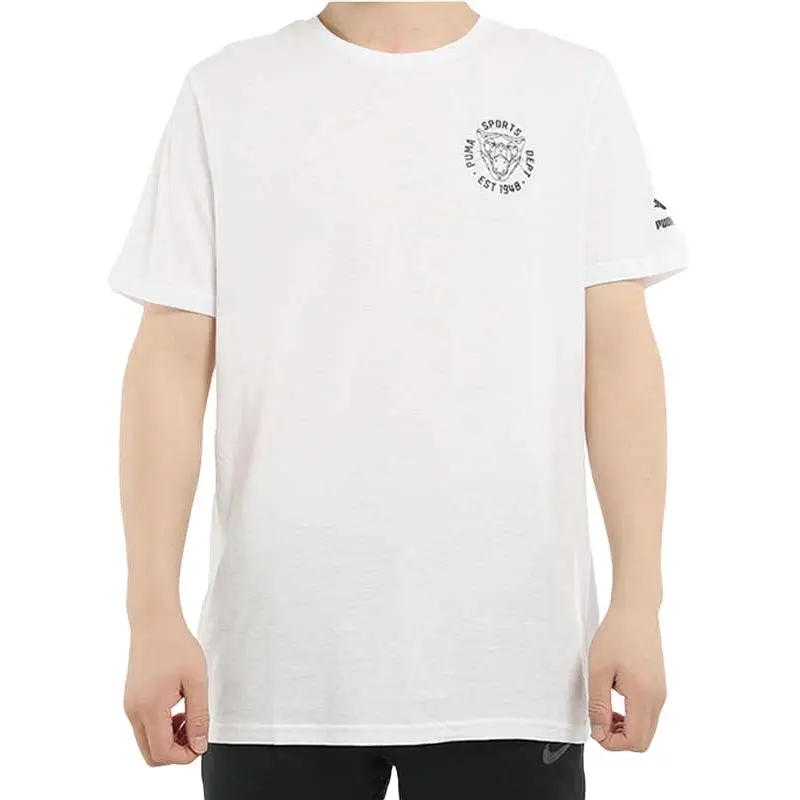PUMA T Shirts Men White-2