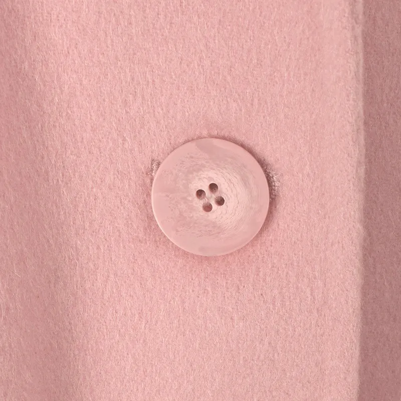 EMPORIO ARMANI SS23 Velvet feel Coat Women's Pink-3