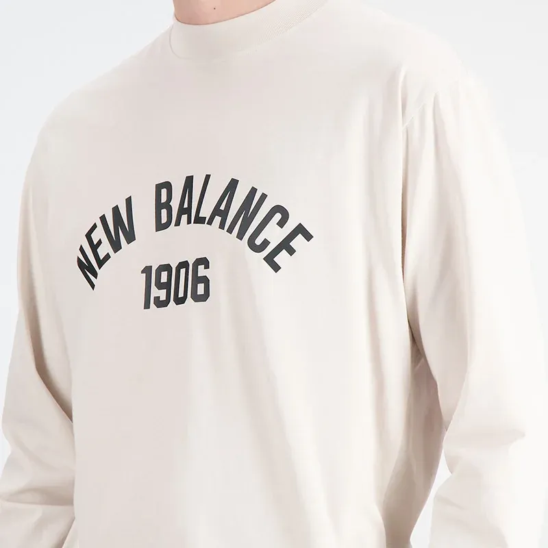 New Balance T Shirt Men's Moon White-5
