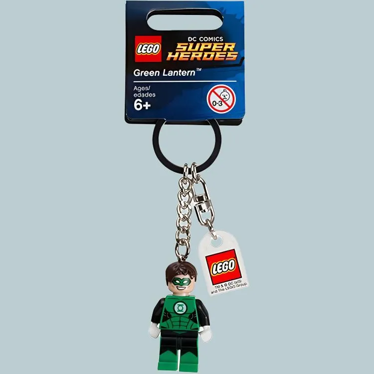 LEGO Green Lantern, Glow in The Dark Keychain Building Blocks 0 300pcs 853452-1