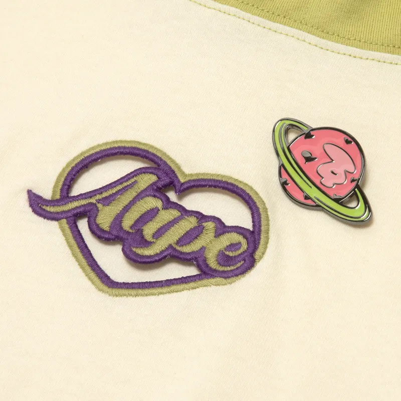 Aape Heart Logo embroidered Cotton Hoodie-4