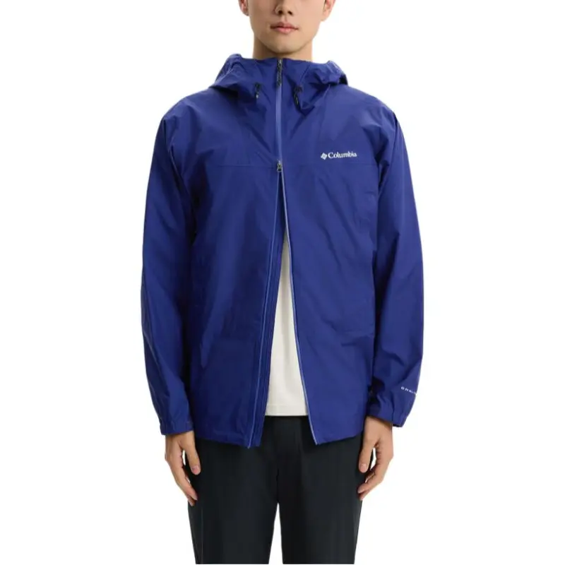 Columbia Hiking Urban Living/Travel/Commuting Water-Resistant Windproof Breathable Warm Windbreaker Jacket Men's Blue-1