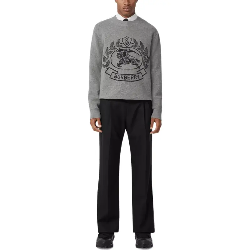 Burberry Ekd Intarsia Wool Jumper-3