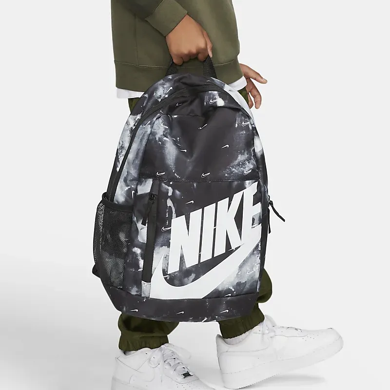 Nike Polyester Backpack Regular Unisex Black/White-6